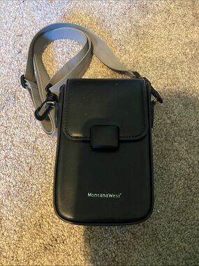 Montana West Black Messenger Crossbody with Contrast Strap